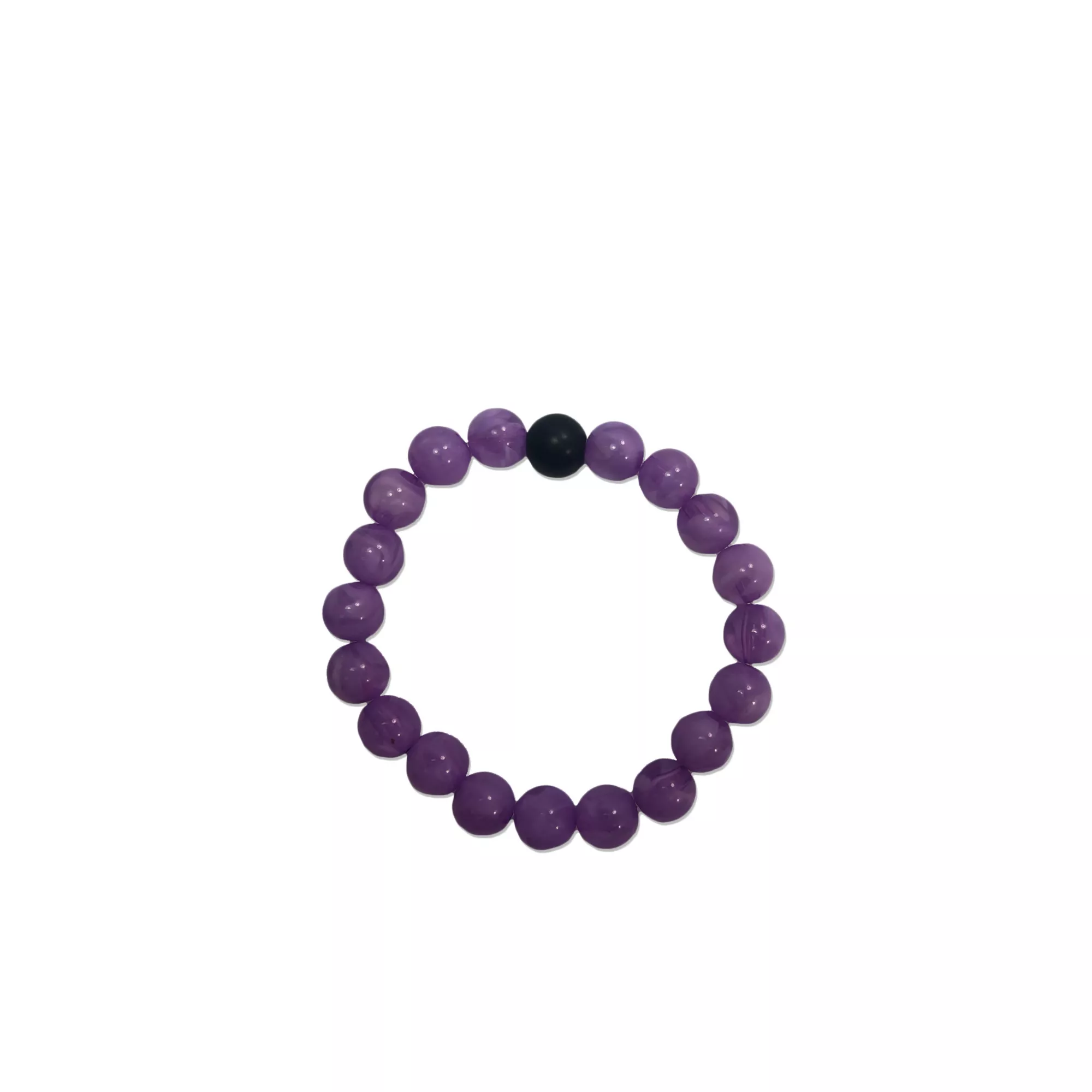 Black and Purple Long Distance Bracelets – 2 Pack at Spencer's