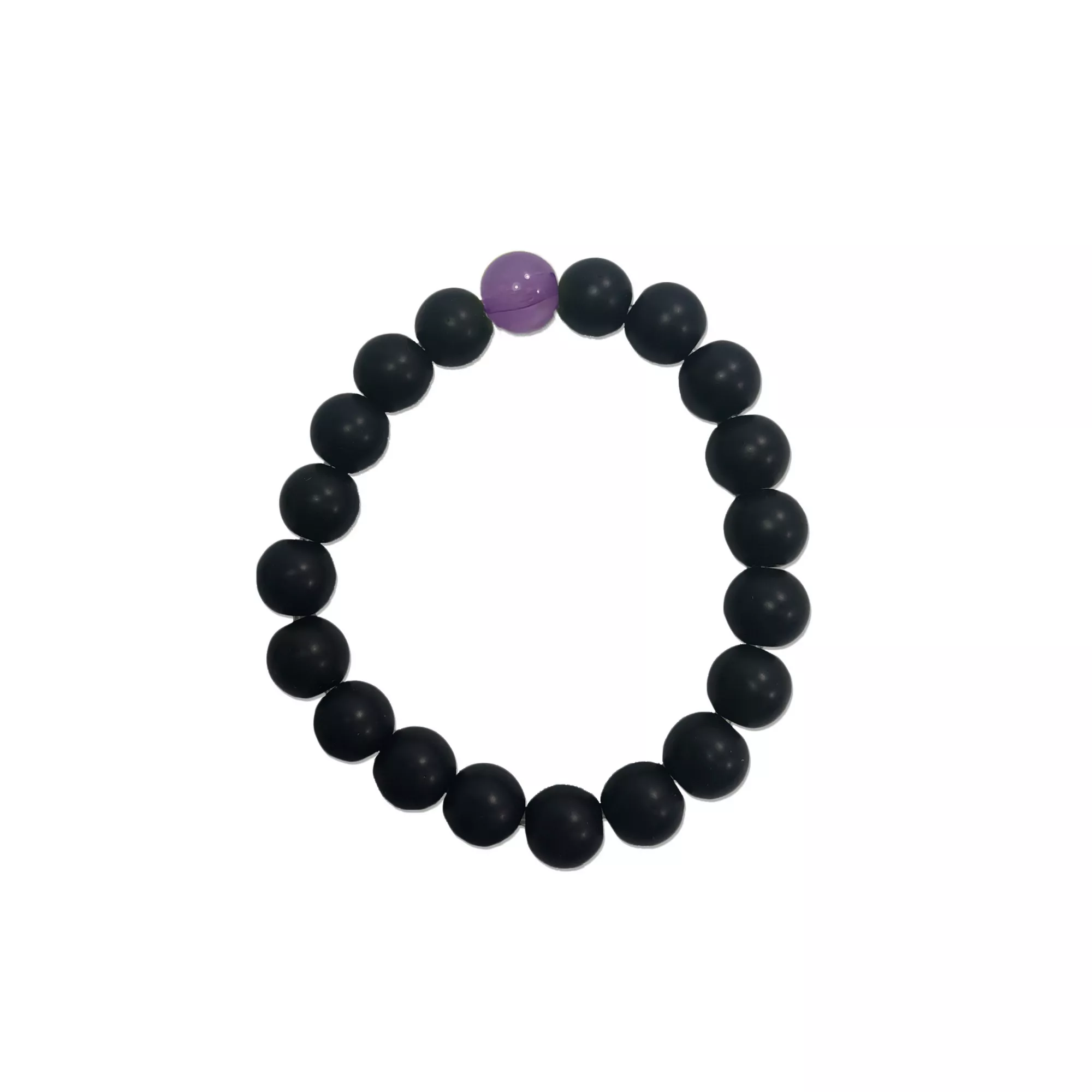 Black and Purple Long Distance Bracelets – 2 Pack at Spencer's