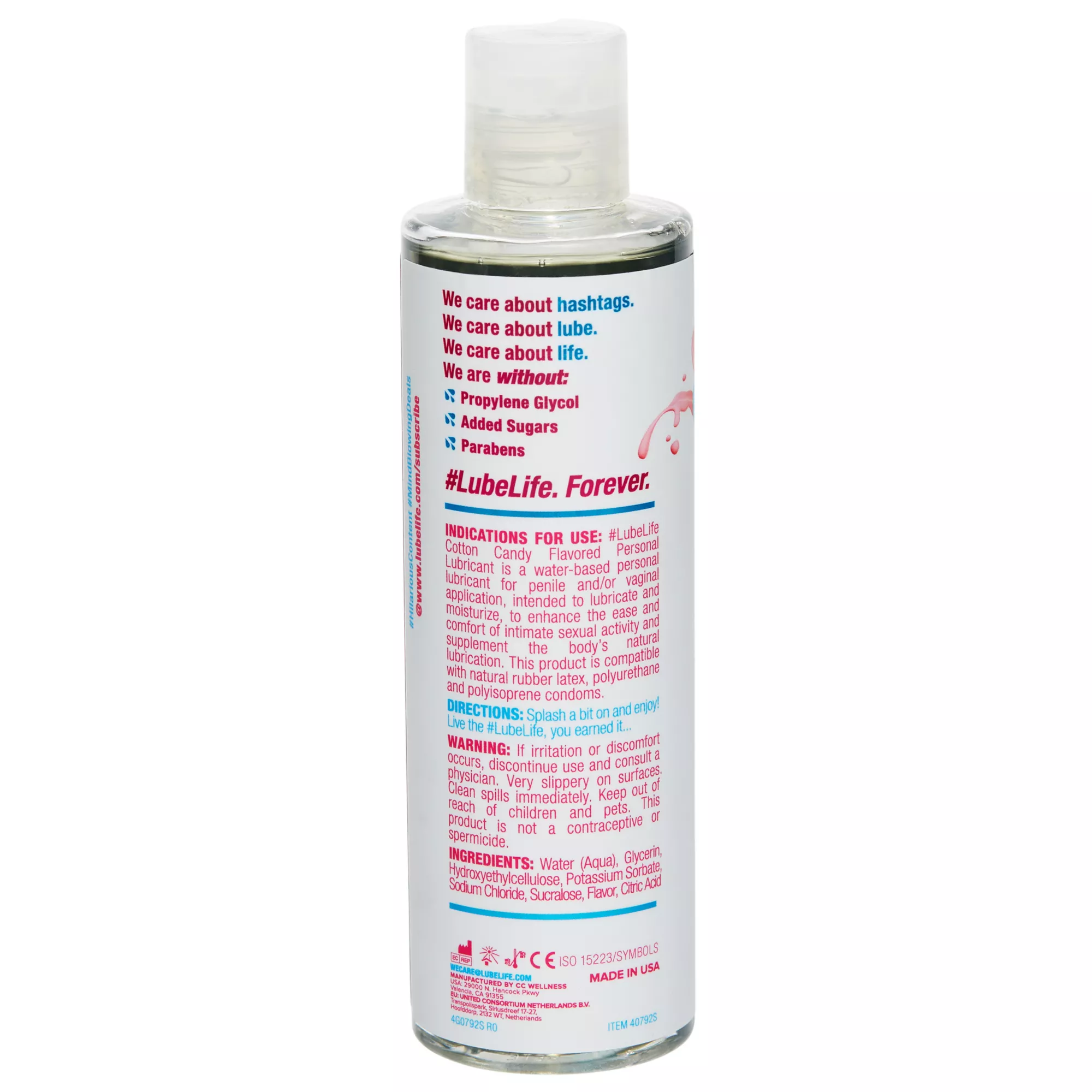 Cotton Candy Flavored Water-Based Lube - 8 oz. at Spencer's