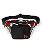 Checkered Rose Fanny Pack