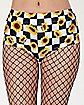 Checkered Sunflower Shorts