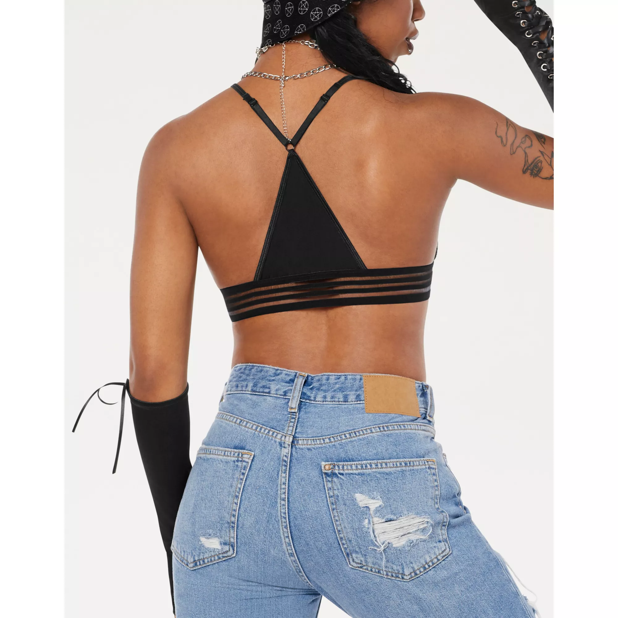 Skeleton Finger Bralette at Spencer's