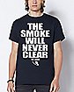 The Smoke Will Never Clear T Shirt - Pop Smoke