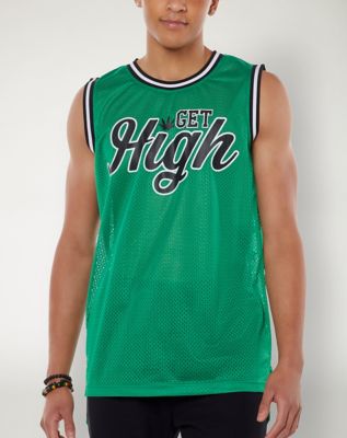 Green Leaf High Basketball Jersey