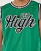 Green Leaf High Basketball Jersey