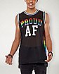 Proud AF Gay Pride Basketball Jersey