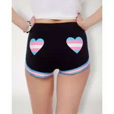Proud AF Transgender Pride Flag Shorts at Spencer's