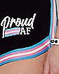 Proud AF Transgender Flag Shorts