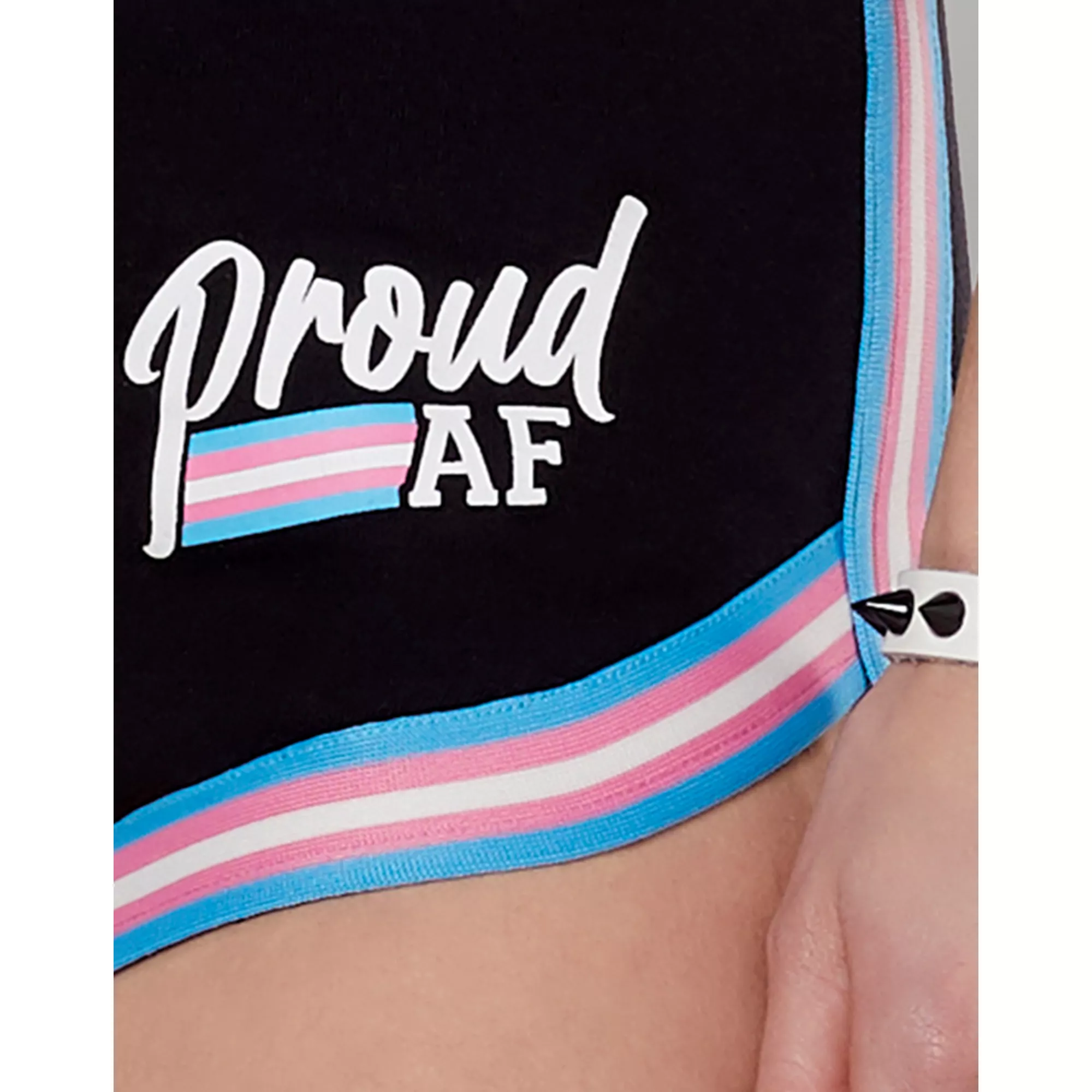 Proud AF Transgender Pride Flag Shorts at Spencer's