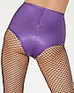 Purple High-Waisted Booty Shorts