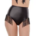 High Waist Fringe Shorts at Spencer's