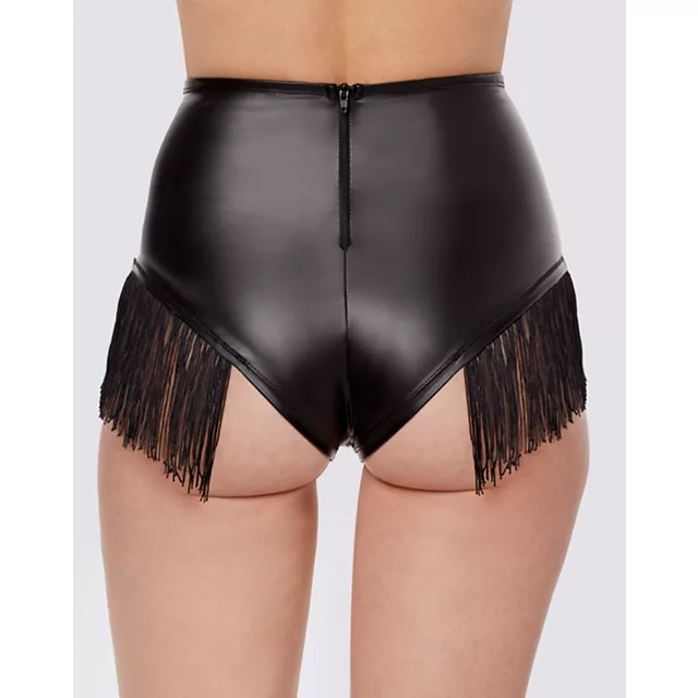 High Waist Fringe Shorts at Spencer's