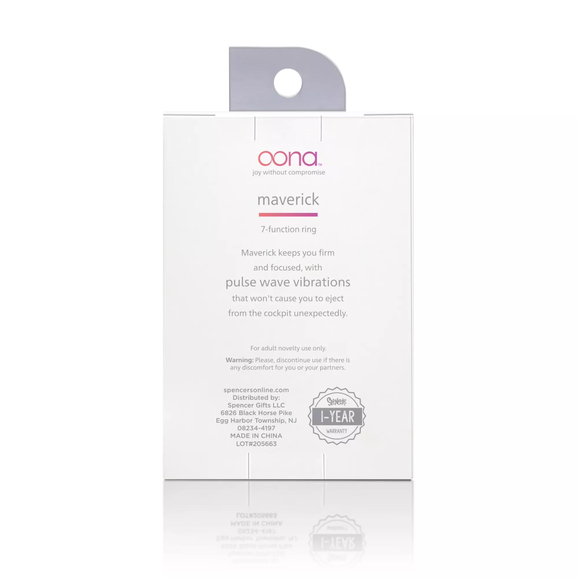 Oona Maverick Vibrating Cock Ring at Spencer's