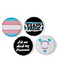 Trans Pride Buttons - 4 Pack