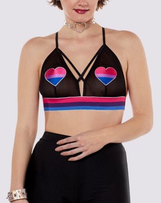 Heart Mesh Short And Bralette