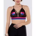 Mesh Bisexual Pride Heart Bralette at Spencer's
