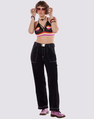Mesh Lesbian Heart Bralette