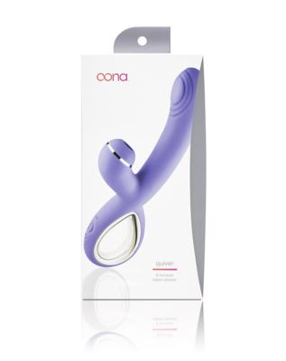 Quiver 2.0 Multi-Function Rechargeable Waterproof Rabbit Vibrator 9 Inch - Oona