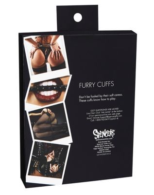 Red Furry Handcuffs - Pleasure Bound