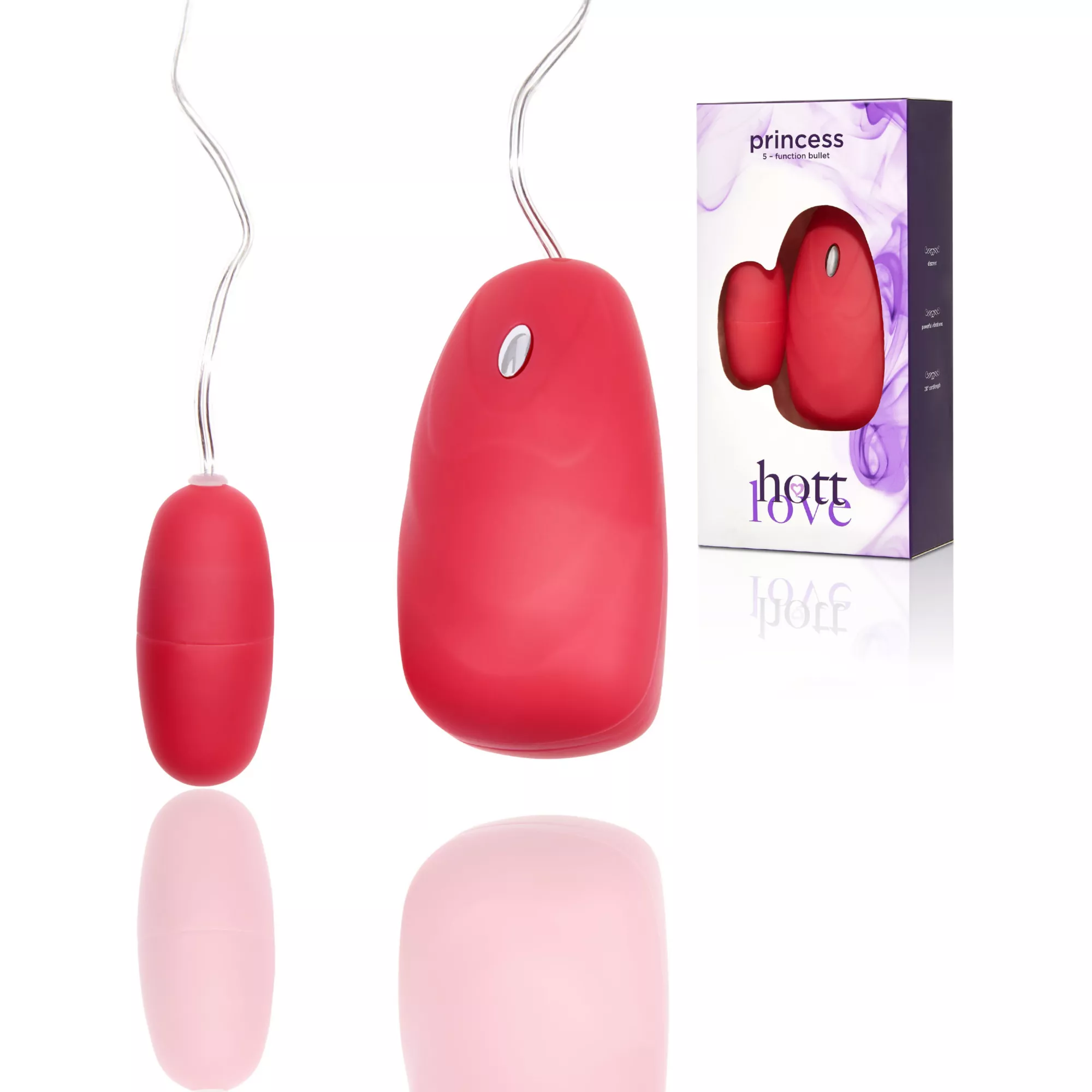 Princess 5-Function Waterproof Bullet Vibrator 3.5 Inch - Hott Love at Spencer's