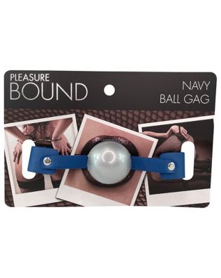 Navy Blue Ball Gag - Pleasure Bound