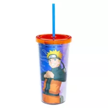 Naruto Pose Cup with Straw 20 oz. - Naruto Shippudden at Spencer's