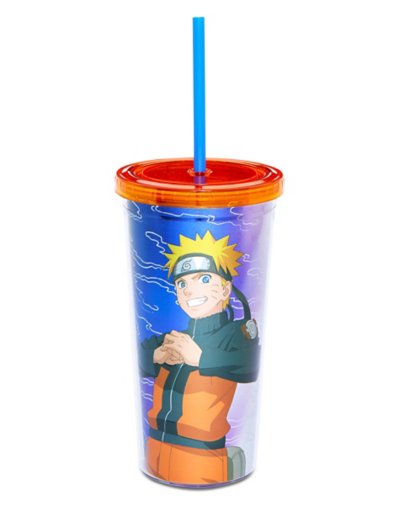 Naruto Pose Cup with Straw oz. - Naruto Shippudden