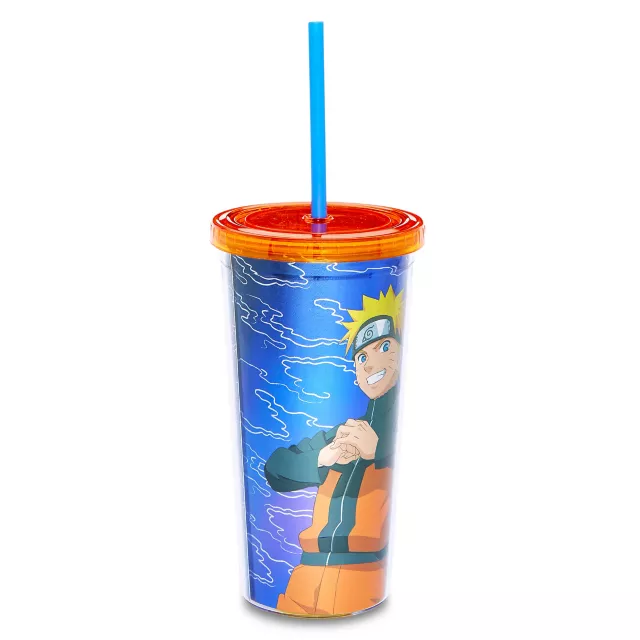 Naruto Pose Cup with Straw 20 oz. - Naruto Shippudden at Spencer's