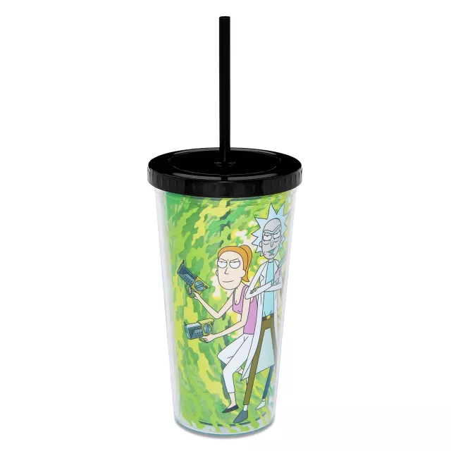 Rick and Morty Cup with Straw - 20 oz. at Spencer's