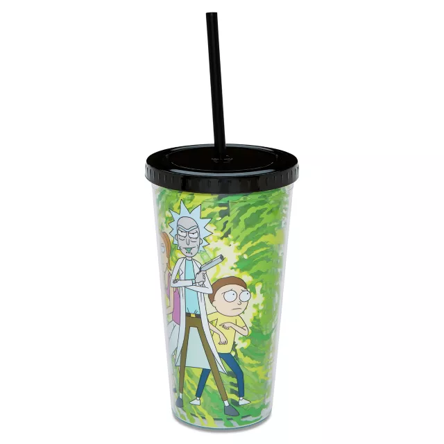 Rick and Morty Cup with Straw - 20 oz. at Spencer's