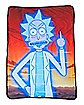 Hologram Rick Fleece Blanket - Rick and Morty