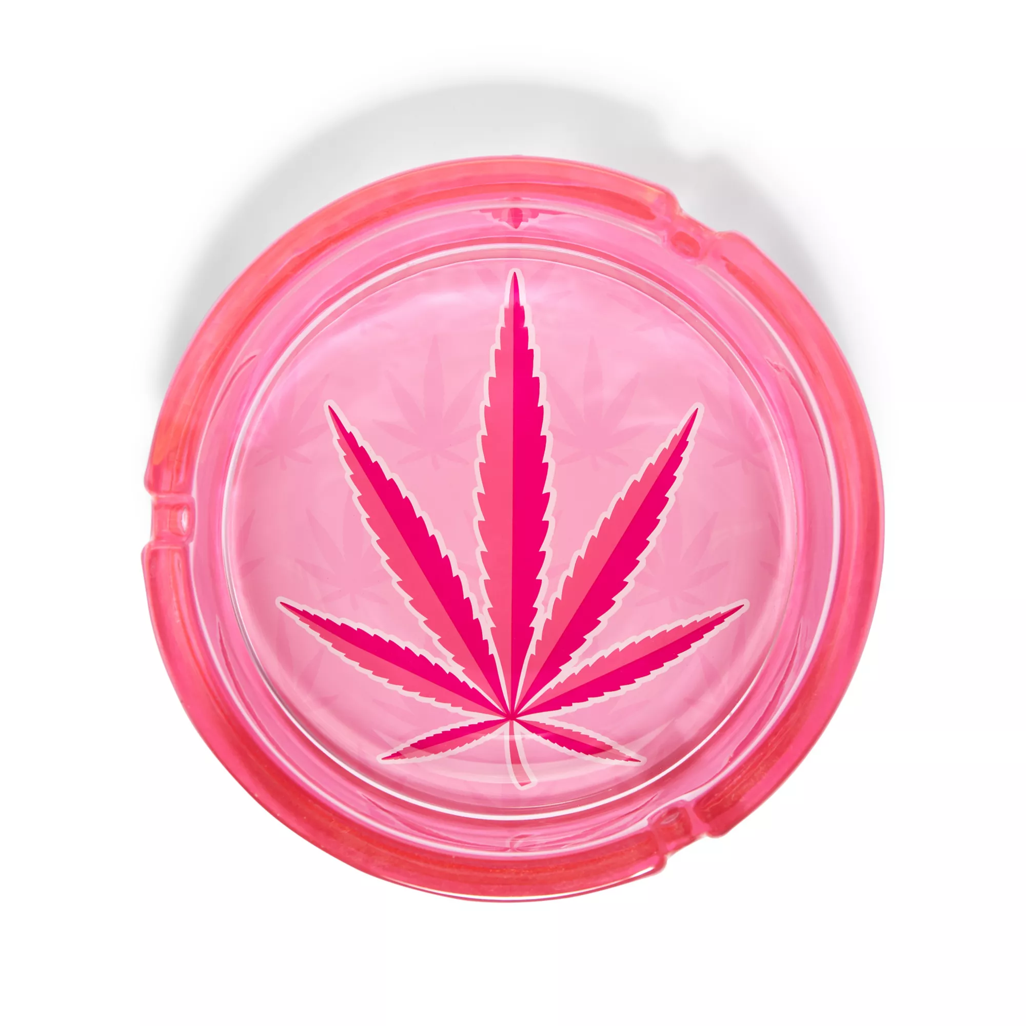Pink Weed Leaf Ashtray at Spencer's