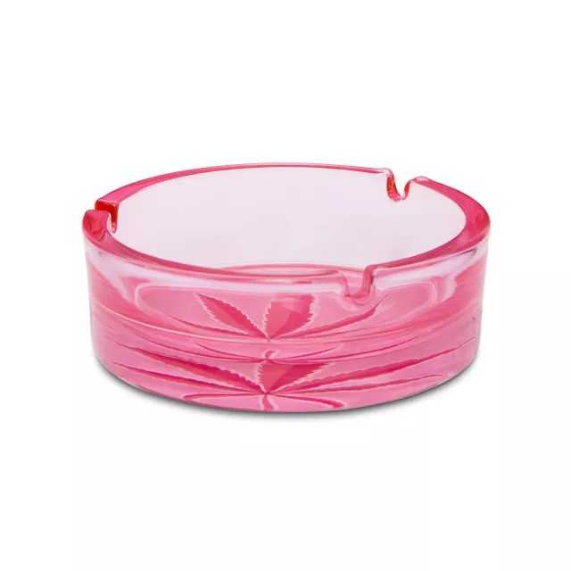 Pink Weed Leaf Ashtray at Spencer's
