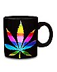 Rainbow Weed Leaf Coffee Mug - 20 oz.