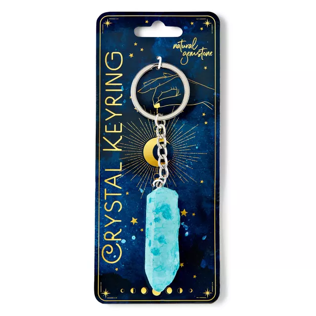 Green Crystal Healing Keychain at Spencer's