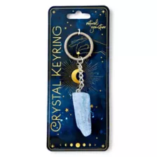Blue Crystal Healing Keychain at Spencer's
