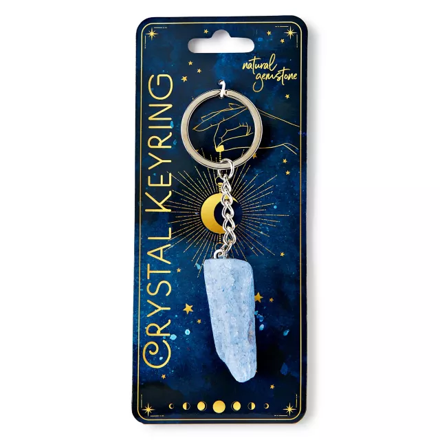 Blue Crystal Healing Keychain at Spencer's
