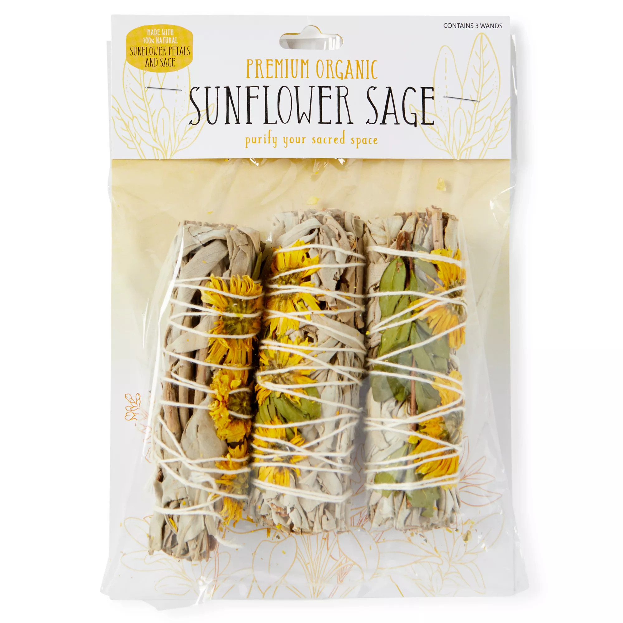 Sunflower Sage Sticks - 3 Pack