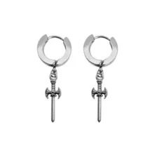 Sword Huggie Dangle Earrings – 18 Gauge at Spencer's