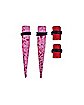 Multi-Pack Pink & Red Tapers and Plugs – 2 Pair