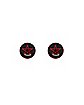 Red Pentagram Faux Plugs – 18 Gauge