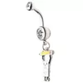 DoodleBob CZ Dangle Belly Ring 14 Gauge - SpongeBob SquarePants at Spencer's