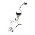 DoodleBob CZ Dangle Belly Ring 14 Gauge - SpongeBob SquarePants at Spencer's