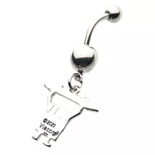 DoodleBob CZ Dangle Belly Ring 14 Gauge - SpongeBob SquarePants at Spencer's
