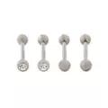 Multi-Pack CZ Titanium Barbells 2 Pair - 14 Gauge at Spencer's