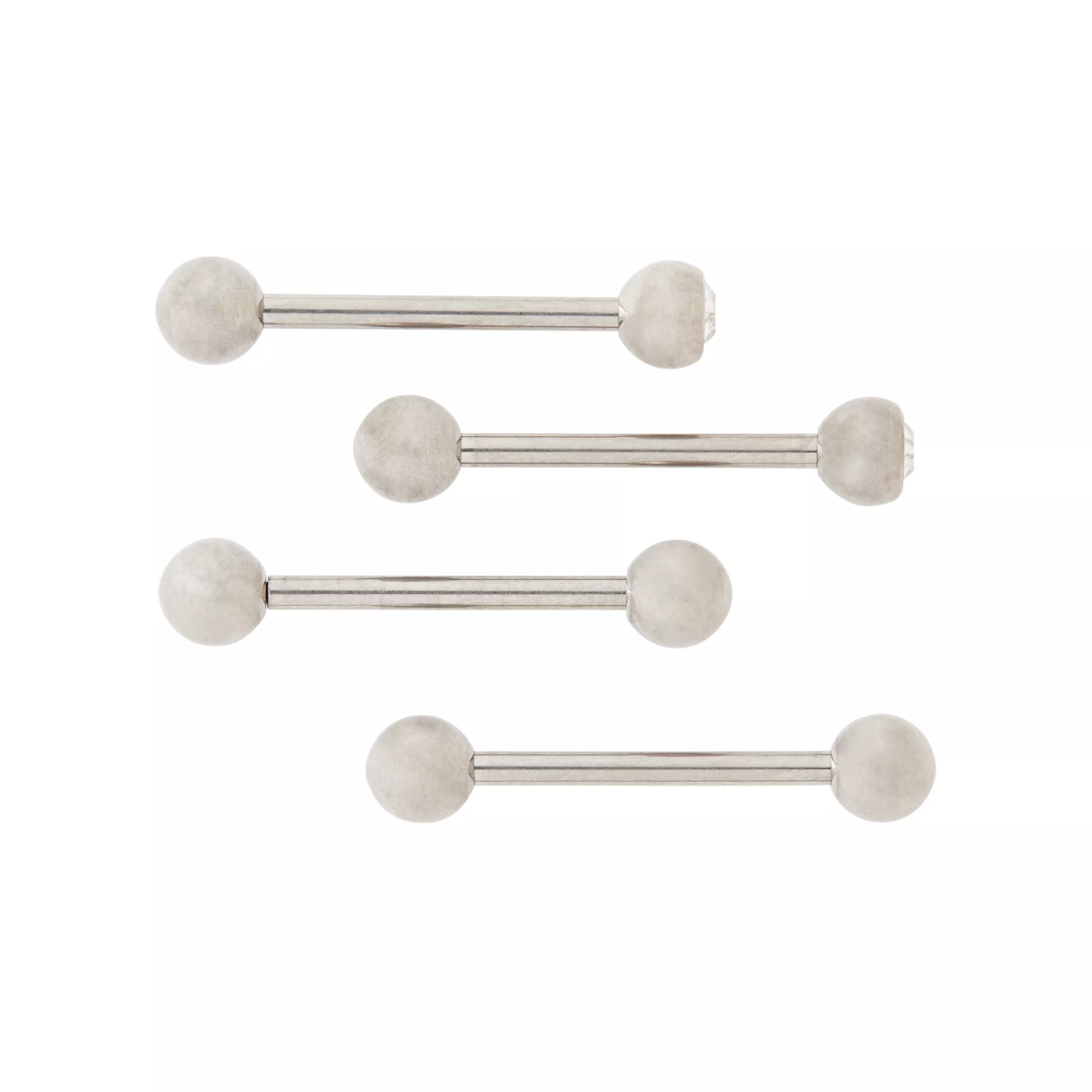 Multi-Pack CZ Titanium Barbells 2 Pair - 14 Gauge at Spencer's