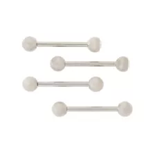 Multi-Pack CZ Titanium Barbells 2 Pair - 14 Gauge at Spencer's