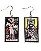 Tarot The Tower and The Chariot Dangle Earrings