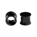 Black Screw Fit Double Flare Titanium Tunnels at Spencer's