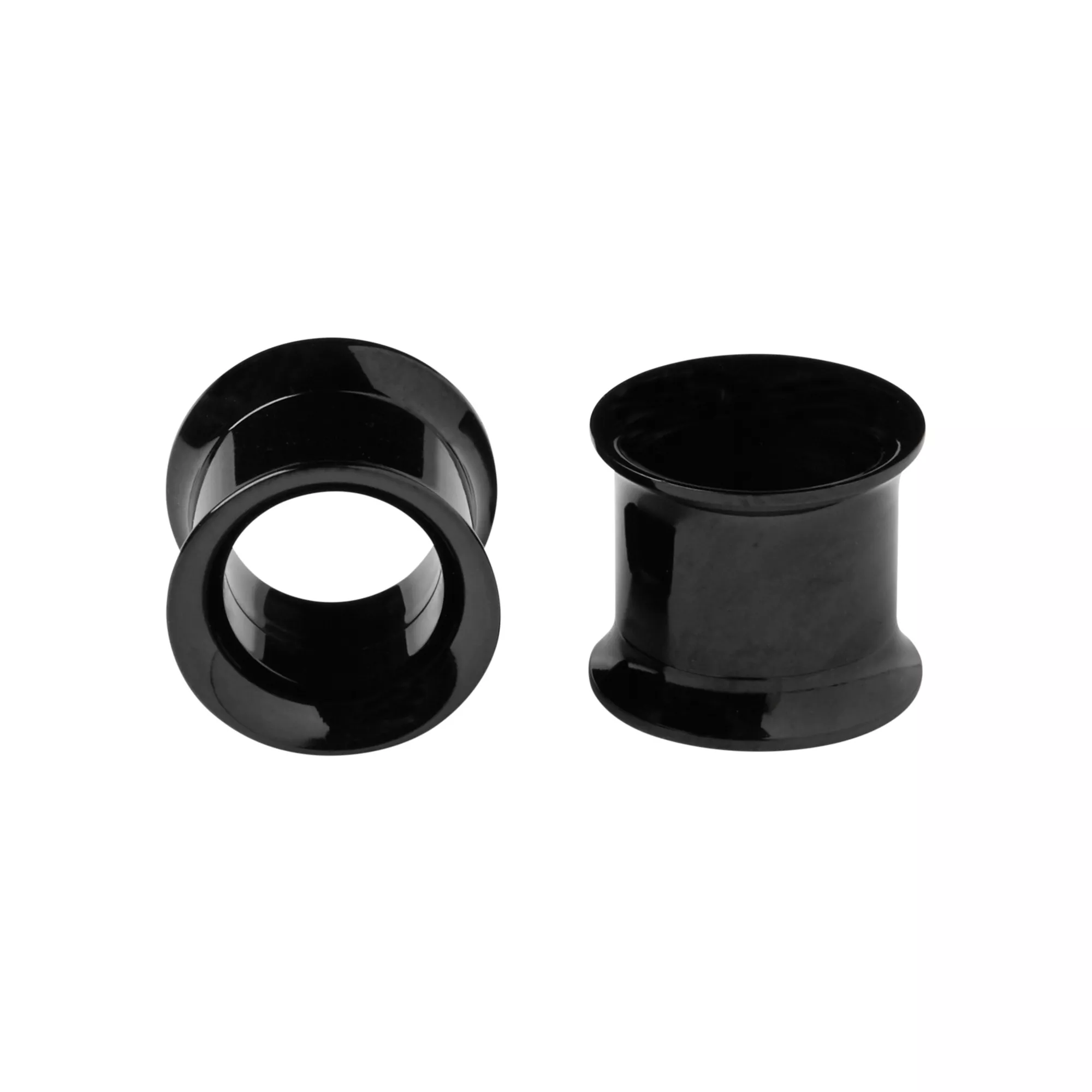 Black Screw Fit Double Flare Titanium Tunnels at Spencer's